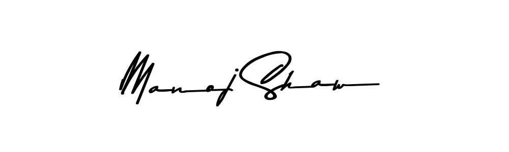 Manoj Shaw stylish signature style. Best Handwritten Sign (Asem Kandis PERSONAL USE) for my name. Handwritten Signature Collection Ideas for my name Manoj Shaw. Manoj Shaw signature style 9 images and pictures png