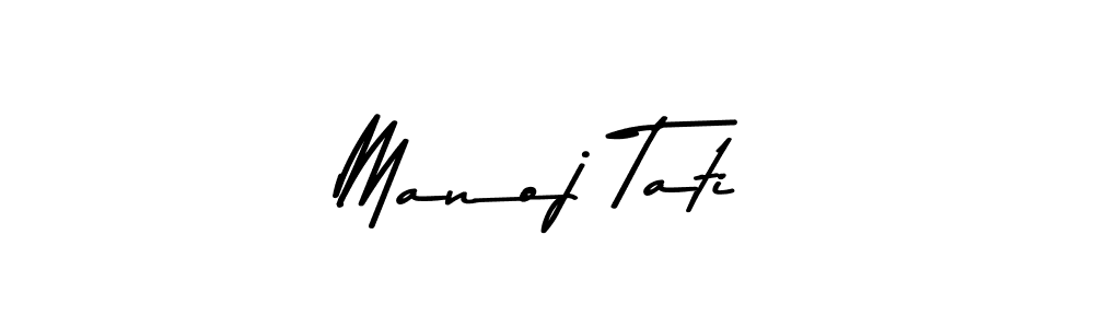 How to make Manoj Tati signature? Asem Kandis PERSONAL USE is a professional autograph style. Create handwritten signature for Manoj Tati name. Manoj Tati signature style 9 images and pictures png