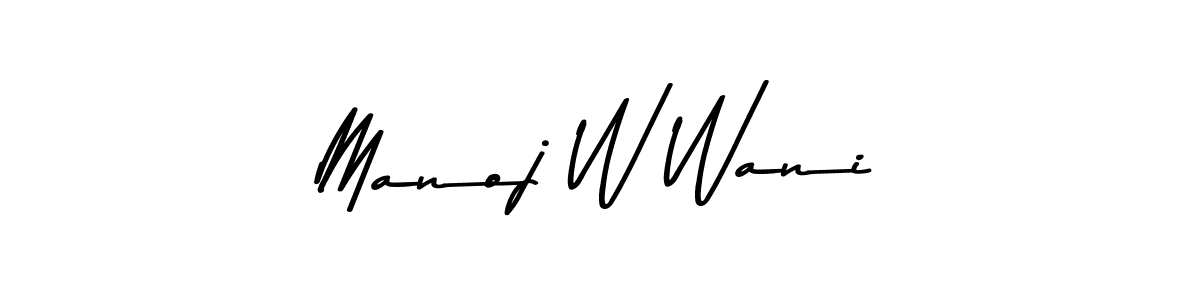Make a beautiful signature design for name Manoj W Wani. Use this online signature maker to create a handwritten signature for free. Manoj W Wani signature style 9 images and pictures png