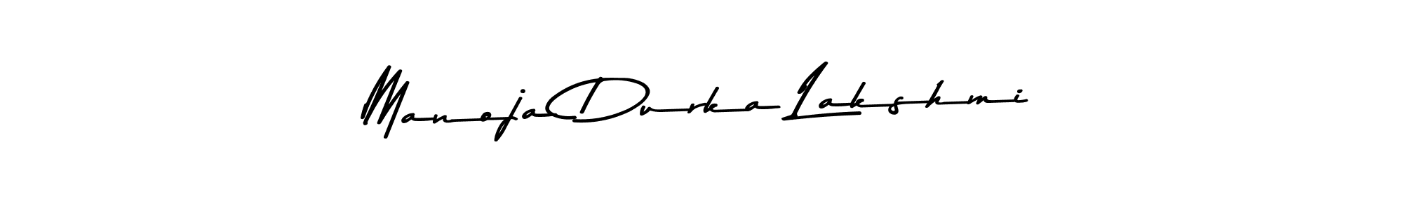 Design your own signature with our free online signature maker. With this signature software, you can create a handwritten (Asem Kandis PERSONAL USE) signature for name Manoja Durka Lakshmi. Manoja Durka Lakshmi signature style 9 images and pictures png