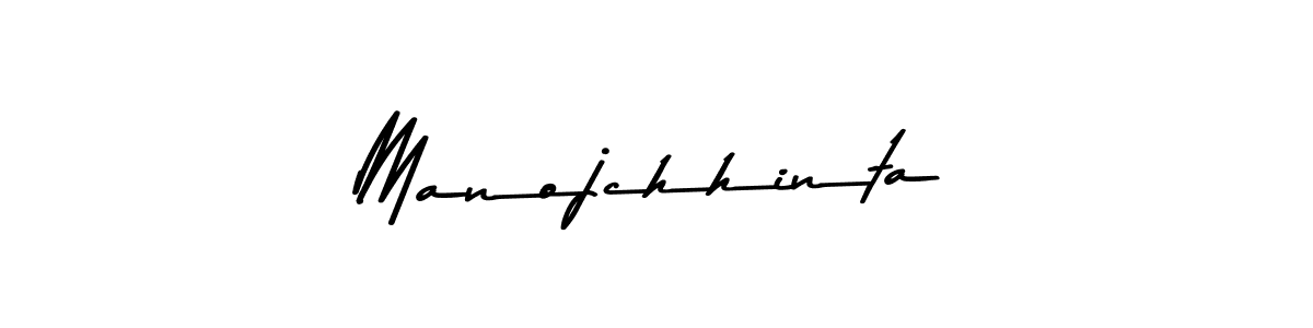 How to make Manojchhinta signature? Asem Kandis PERSONAL USE is a professional autograph style. Create handwritten signature for Manojchhinta name. Manojchhinta signature style 9 images and pictures png