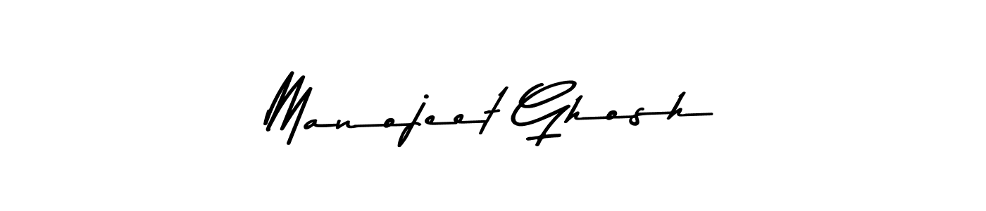 Make a beautiful signature design for name Manojeet Ghosh. With this signature (Asem Kandis PERSONAL USE) style, you can create a handwritten signature for free. Manojeet Ghosh signature style 9 images and pictures png