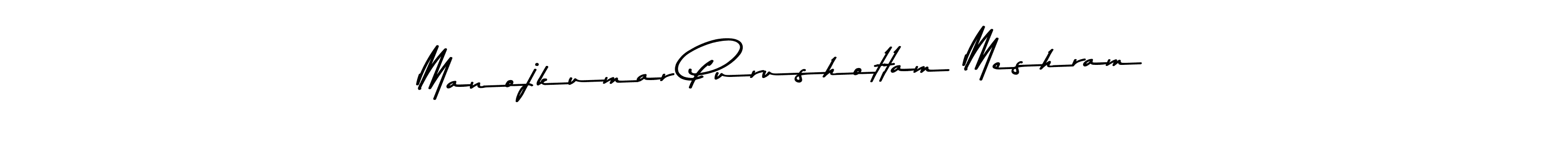 The best way (Asem Kandis PERSONAL USE) to make a short signature is to pick only two or three words in your name. The name Manojkumar Purushottam Meshram include a total of six letters. For converting this name. Manojkumar Purushottam Meshram signature style 9 images and pictures png