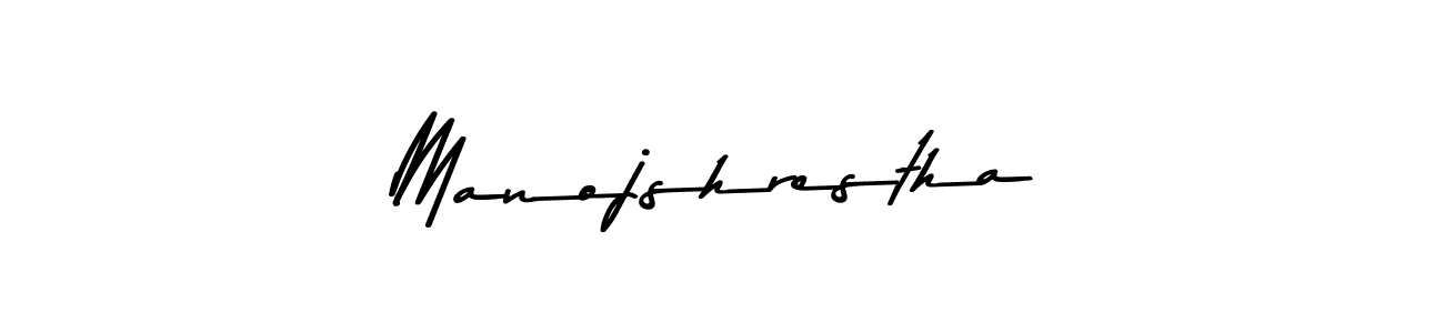 Create a beautiful signature design for name Manojshrestha. With this signature (Asem Kandis PERSONAL USE) fonts, you can make a handwritten signature for free. Manojshrestha signature style 9 images and pictures png