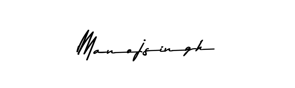Make a beautiful signature design for name Manojsingh. With this signature (Asem Kandis PERSONAL USE) style, you can create a handwritten signature for free. Manojsingh signature style 9 images and pictures png