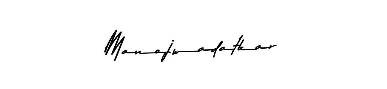 Manojwadatkar stylish signature style. Best Handwritten Sign (Asem Kandis PERSONAL USE) for my name. Handwritten Signature Collection Ideas for my name Manojwadatkar. Manojwadatkar signature style 9 images and pictures png