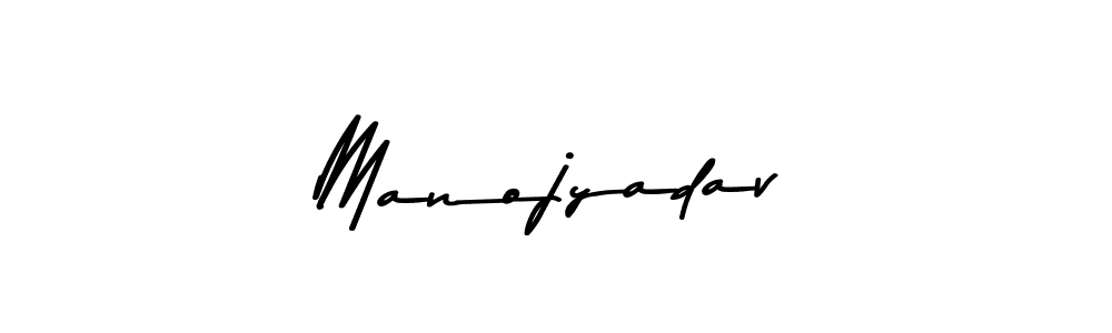 Make a beautiful signature design for name Manojyadav. With this signature (Asem Kandis PERSONAL USE) style, you can create a handwritten signature for free. Manojyadav signature style 9 images and pictures png