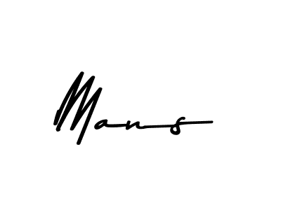 Create a beautiful signature design for name Mans. With this signature (Asem Kandis PERSONAL USE) fonts, you can make a handwritten signature for free. Mans signature style 9 images and pictures png