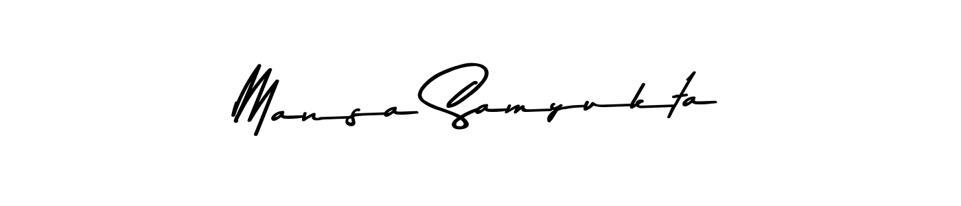 Use a signature maker to create a handwritten signature online. With this signature software, you can design (Asem Kandis PERSONAL USE) your own signature for name Mansa Samyukta. Mansa Samyukta signature style 9 images and pictures png