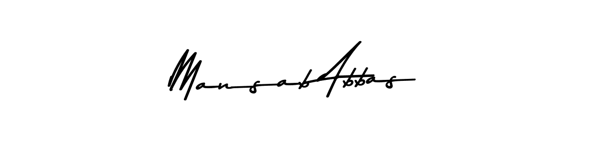 You should practise on your own different ways (Asem Kandis PERSONAL USE) to write your name (Mansab Abbas) in signature. don't let someone else do it for you. Mansab Abbas signature style 9 images and pictures png