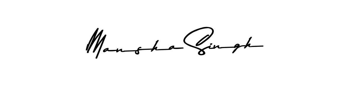 Mansha Singh stylish signature style. Best Handwritten Sign (Asem Kandis PERSONAL USE) for my name. Handwritten Signature Collection Ideas for my name Mansha Singh. Mansha Singh signature style 9 images and pictures png