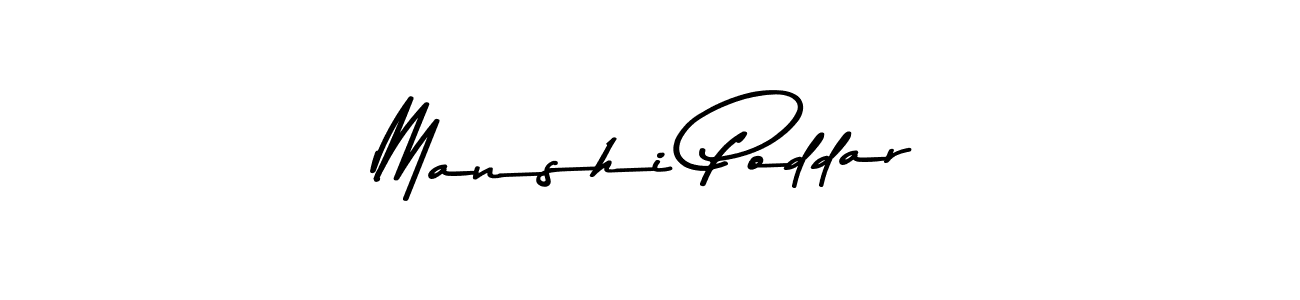 Use a signature maker to create a handwritten signature online. With this signature software, you can design (Asem Kandis PERSONAL USE) your own signature for name Manshi Poddar. Manshi Poddar signature style 9 images and pictures png