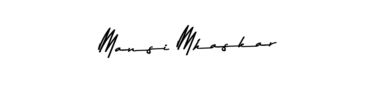 if you are searching for the best signature style for your name Mansi Mhaskar. so please give up your signature search. here we have designed multiple signature styles  using Asem Kandis PERSONAL USE. Mansi Mhaskar signature style 9 images and pictures png