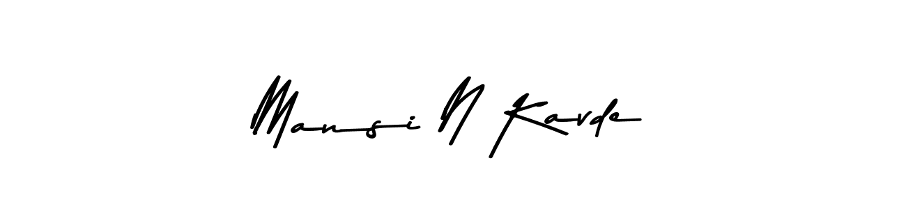 Use a signature maker to create a handwritten signature online. With this signature software, you can design (Asem Kandis PERSONAL USE) your own signature for name Mansi N Kavde. Mansi N Kavde signature style 9 images and pictures png