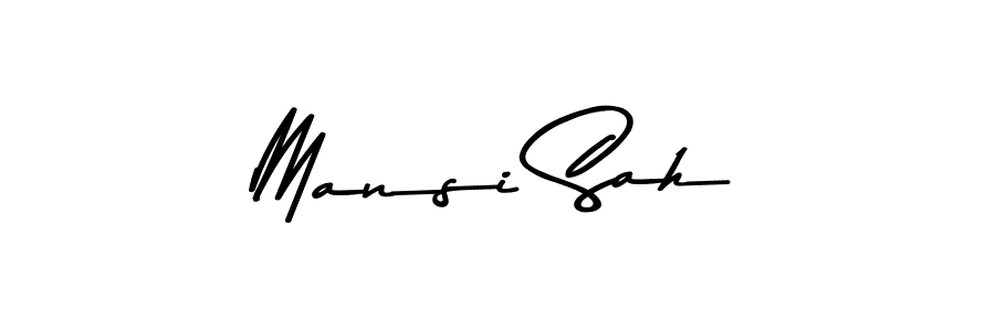 This is the best signature style for the Mansi Sah name. Also you like these signature font (Asem Kandis PERSONAL USE). Mix name signature. Mansi Sah signature style 9 images and pictures png