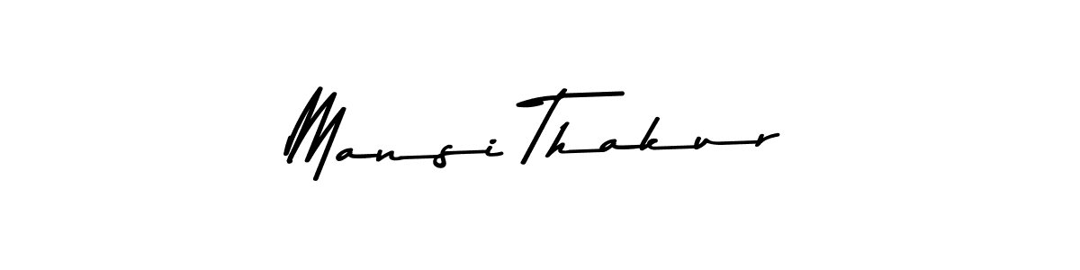 Design your own signature with our free online signature maker. With this signature software, you can create a handwritten (Asem Kandis PERSONAL USE) signature for name Mansi Thakur. Mansi Thakur signature style 9 images and pictures png
