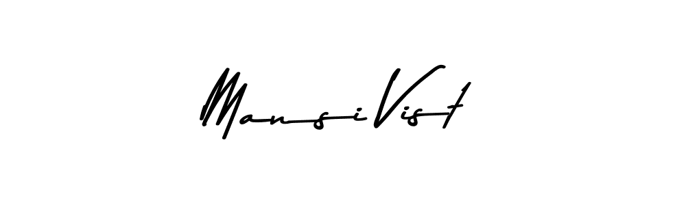 It looks lik you need a new signature style for name Mansi Vist. Design unique handwritten (Asem Kandis PERSONAL USE) signature with our free signature maker in just a few clicks. Mansi Vist signature style 9 images and pictures png