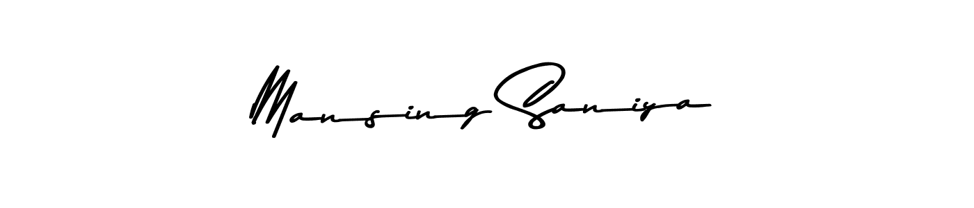 How to make Mansing Saniya signature? Asem Kandis PERSONAL USE is a professional autograph style. Create handwritten signature for Mansing Saniya name. Mansing Saniya signature style 9 images and pictures png