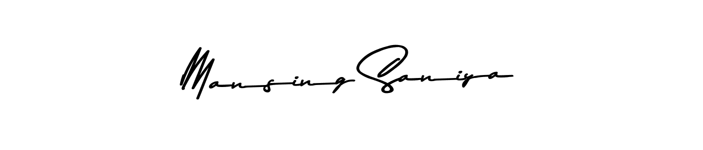 The best way (Asem Kandis PERSONAL USE) to make a short signature is to pick only two or three words in your name. The name Mansing Saniya include a total of six letters. For converting this name. Mansing Saniya signature style 9 images and pictures png