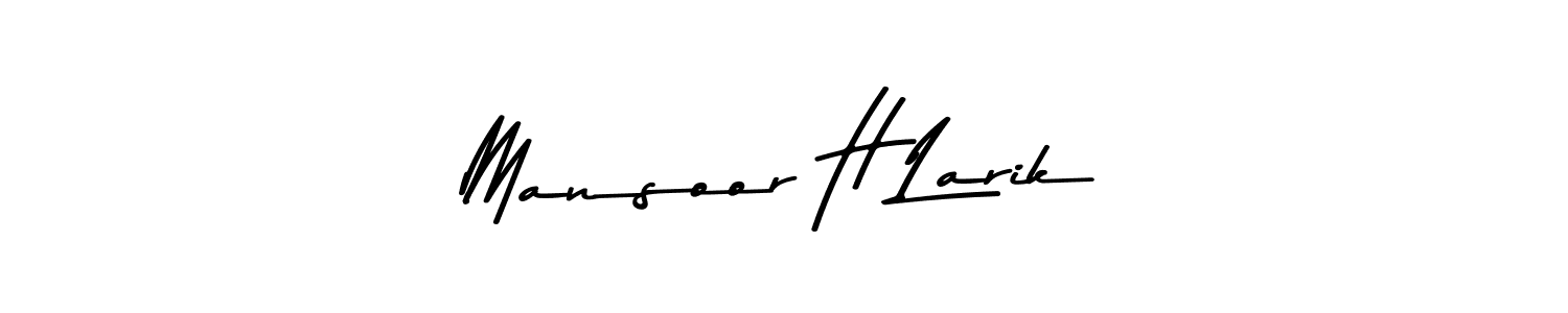 Here are the top 10 professional signature styles for the name Mansoor H Larik. These are the best autograph styles you can use for your name. Mansoor H Larik signature style 9 images and pictures png