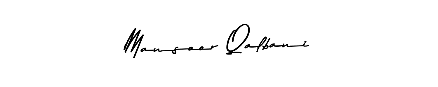 Make a beautiful signature design for name Mansoor Qalbani. With this signature (Asem Kandis PERSONAL USE) style, you can create a handwritten signature for free. Mansoor Qalbani signature style 9 images and pictures png