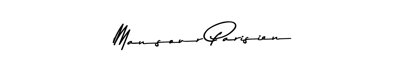Mansour Parisien stylish signature style. Best Handwritten Sign (Asem Kandis PERSONAL USE) for my name. Handwritten Signature Collection Ideas for my name Mansour Parisien. Mansour Parisien signature style 9 images and pictures png
