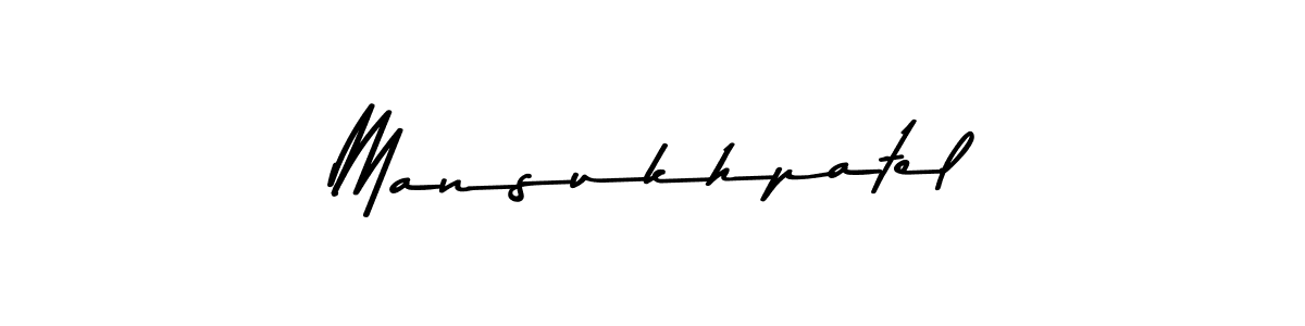 Design your own signature with our free online signature maker. With this signature software, you can create a handwritten (Asem Kandis PERSONAL USE) signature for name Mansukhpatel. Mansukhpatel signature style 9 images and pictures png