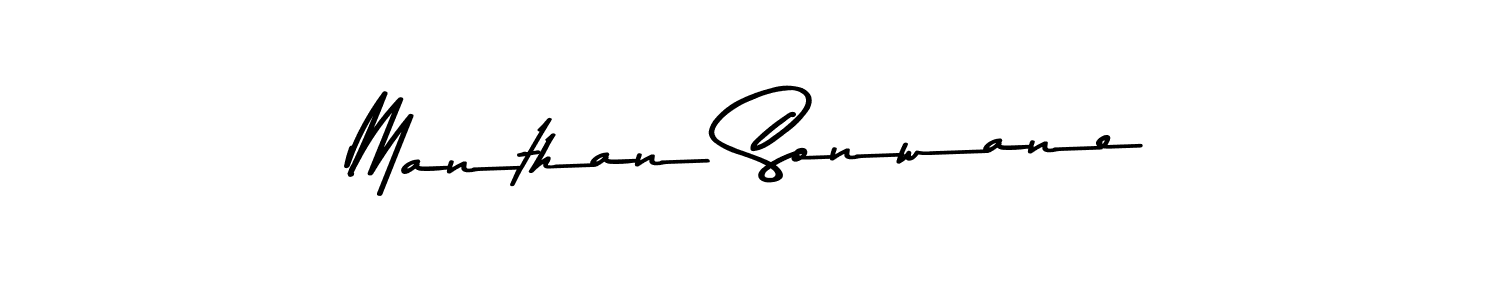Also You can easily find your signature by using the search form. We will create Manthan Sonwane name handwritten signature images for you free of cost using Asem Kandis PERSONAL USE sign style. Manthan Sonwane signature style 9 images and pictures png