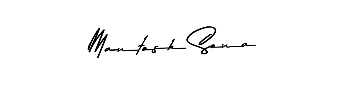 The best way (Asem Kandis PERSONAL USE) to make a short signature is to pick only two or three words in your name. The name Mantosh Sona include a total of six letters. For converting this name. Mantosh Sona signature style 9 images and pictures png