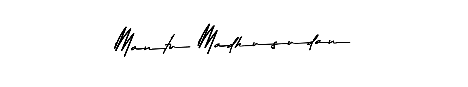 Use a signature maker to create a handwritten signature online. With this signature software, you can design (Asem Kandis PERSONAL USE) your own signature for name Mantu Madhusudan. Mantu Madhusudan signature style 9 images and pictures png