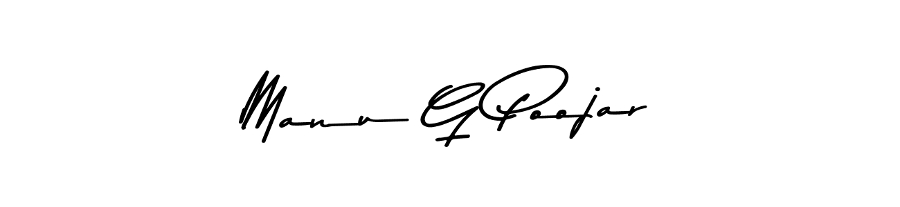 You should practise on your own different ways (Asem Kandis PERSONAL USE) to write your name (Manu G Poojar) in signature. don't let someone else do it for you. Manu G Poojar signature style 9 images and pictures png