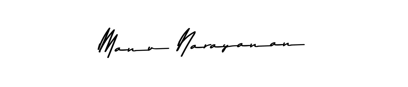 Make a beautiful signature design for name Manu Narayanan. With this signature (Asem Kandis PERSONAL USE) style, you can create a handwritten signature for free. Manu Narayanan signature style 9 images and pictures png