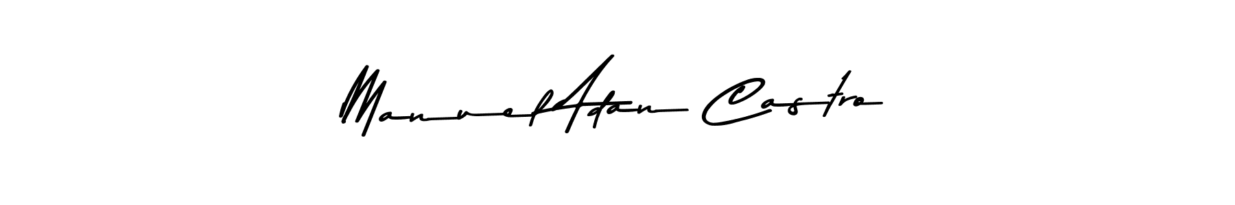 if you are searching for the best signature style for your name Manuel Adan Castro. so please give up your signature search. here we have designed multiple signature styles  using Asem Kandis PERSONAL USE. Manuel Adan Castro signature style 9 images and pictures png