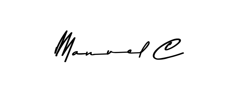 Asem Kandis PERSONAL USE is a professional signature style that is perfect for those who want to add a touch of class to their signature. It is also a great choice for those who want to make their signature more unique. Get Manuel C name to fancy signature for free. Manuel C signature style 9 images and pictures png