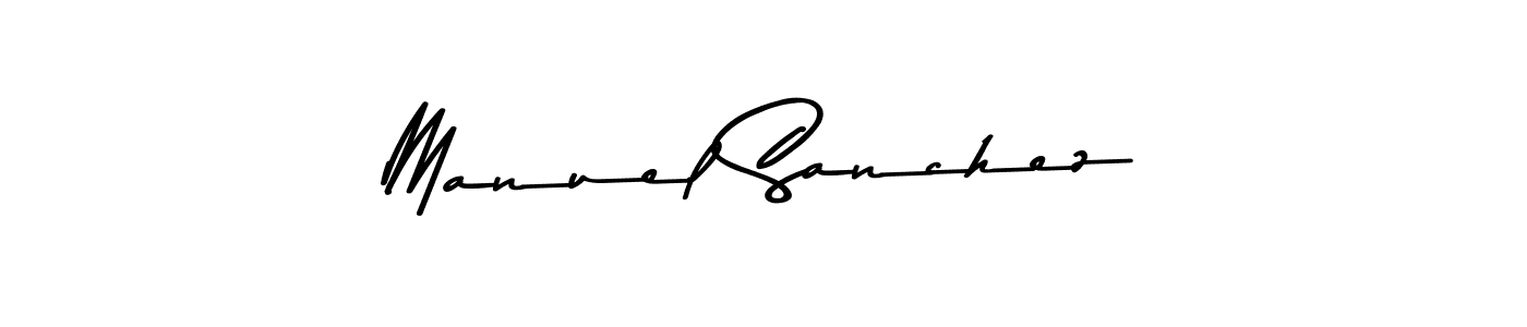 Design your own signature with our free online signature maker. With this signature software, you can create a handwritten (Asem Kandis PERSONAL USE) signature for name Manuel Sanchez. Manuel Sanchez signature style 9 images and pictures png