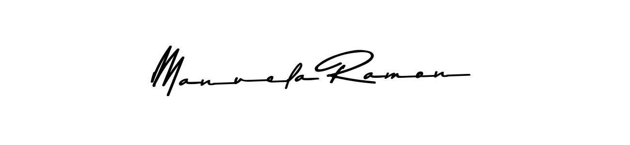 Use a signature maker to create a handwritten signature online. With this signature software, you can design (Asem Kandis PERSONAL USE) your own signature for name Manuela Ramon. Manuela Ramon signature style 9 images and pictures png