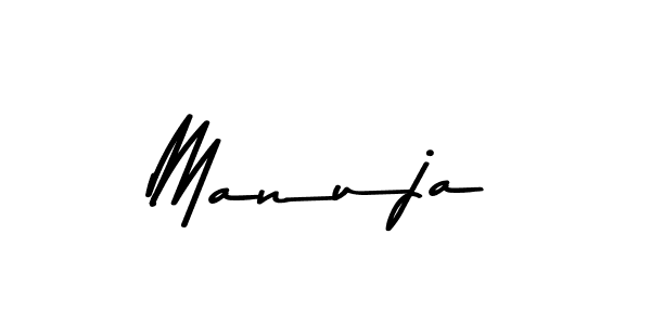 Create a beautiful signature design for name Manuja. With this signature (Asem Kandis PERSONAL USE) fonts, you can make a handwritten signature for free. Manuja signature style 9 images and pictures png