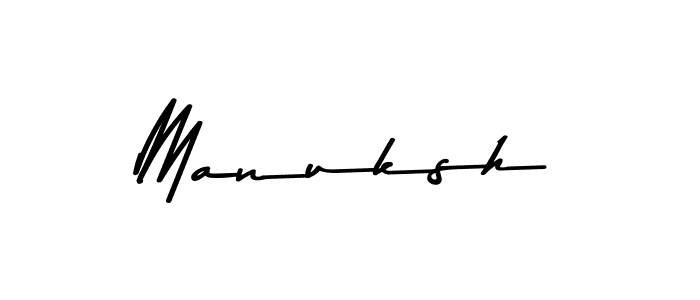 How to make Manuksh signature? Asem Kandis PERSONAL USE is a professional autograph style. Create handwritten signature for Manuksh name. Manuksh signature style 9 images and pictures png