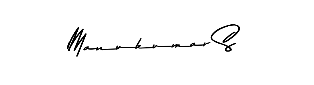 Design your own signature with our free online signature maker. With this signature software, you can create a handwritten (Asem Kandis PERSONAL USE) signature for name Manukumar S. Manukumar S signature style 9 images and pictures png
