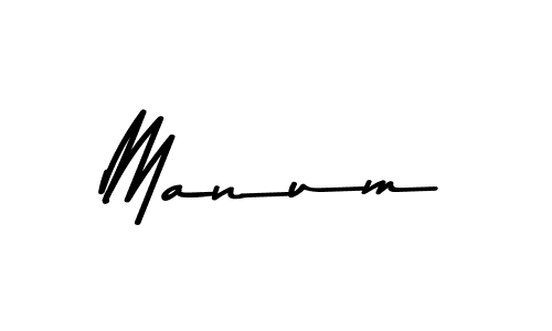 How to make Manum signature? Asem Kandis PERSONAL USE is a professional autograph style. Create handwritten signature for Manum name. Manum signature style 9 images and pictures png