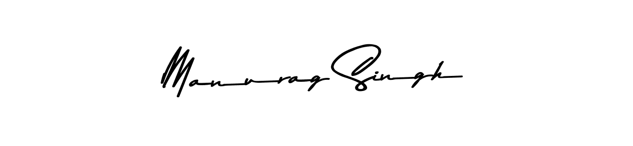 Create a beautiful signature design for name Manurag Singh. With this signature (Asem Kandis PERSONAL USE) fonts, you can make a handwritten signature for free. Manurag Singh signature style 9 images and pictures png
