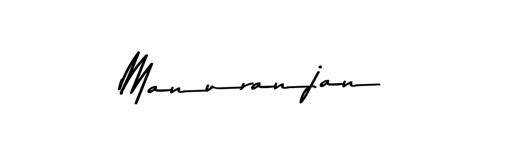 How to make Manuranjan signature? Asem Kandis PERSONAL USE is a professional autograph style. Create handwritten signature for Manuranjan name. Manuranjan signature style 9 images and pictures png