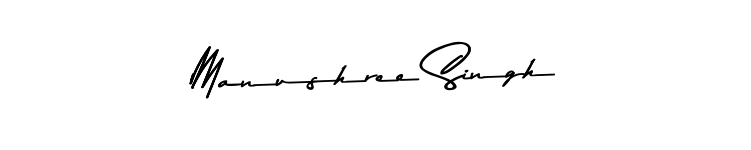 How to make Manushree Singh signature? Asem Kandis PERSONAL USE is a professional autograph style. Create handwritten signature for Manushree Singh name. Manushree Singh signature style 9 images and pictures png