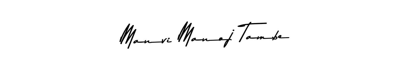 This is the best signature style for the Manvi Manoj Tambe name. Also you like these signature font (Asem Kandis PERSONAL USE). Mix name signature. Manvi Manoj Tambe signature style 9 images and pictures png