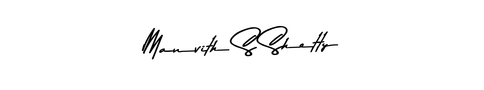 Also You can easily find your signature by using the search form. We will create Manvith S Shetty name handwritten signature images for you free of cost using Asem Kandis PERSONAL USE sign style. Manvith S Shetty signature style 9 images and pictures png