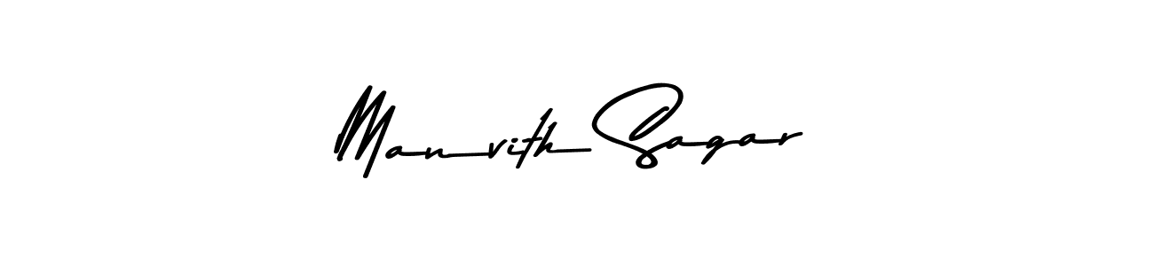 Make a beautiful signature design for name Manvith Sagar. With this signature (Asem Kandis PERSONAL USE) style, you can create a handwritten signature for free. Manvith Sagar signature style 9 images and pictures png