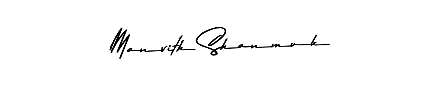 Use a signature maker to create a handwritten signature online. With this signature software, you can design (Asem Kandis PERSONAL USE) your own signature for name Manvith Shanmuk. Manvith Shanmuk signature style 9 images and pictures png