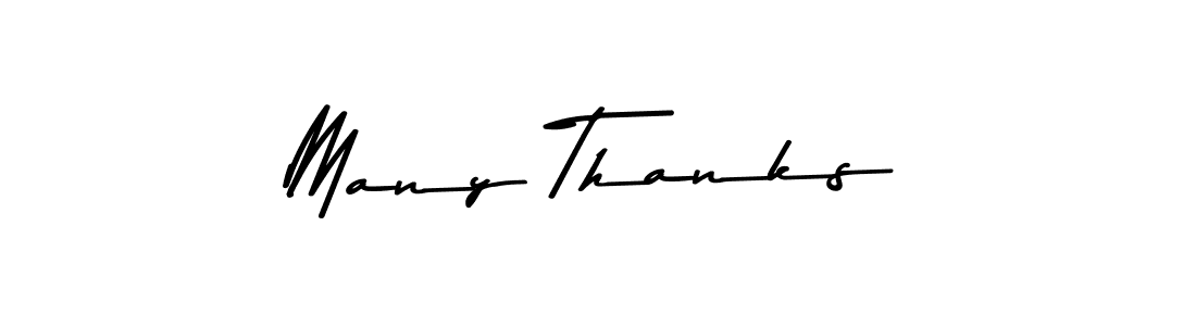 Design your own signature with our free online signature maker. With this signature software, you can create a handwritten (Asem Kandis PERSONAL USE) signature for name Many Thanks. Many Thanks signature style 9 images and pictures png