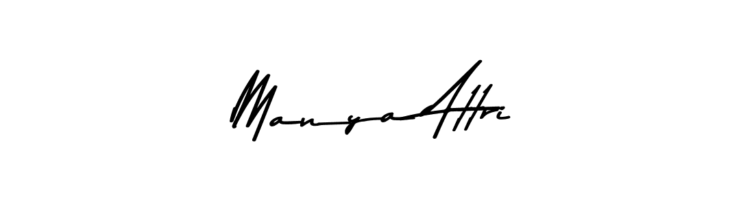 Design your own signature with our free online signature maker. With this signature software, you can create a handwritten (Asem Kandis PERSONAL USE) signature for name Manya Attri. Manya Attri signature style 9 images and pictures png