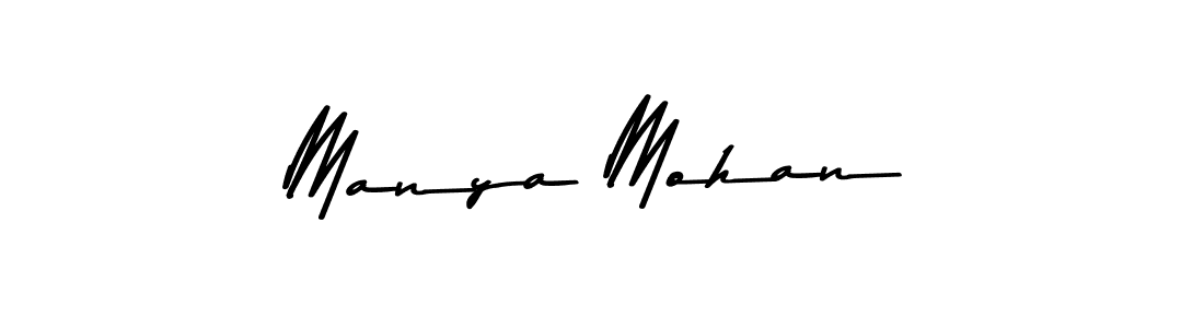 This is the best signature style for the Manya Mohan name. Also you like these signature font (Asem Kandis PERSONAL USE). Mix name signature. Manya Mohan signature style 9 images and pictures png